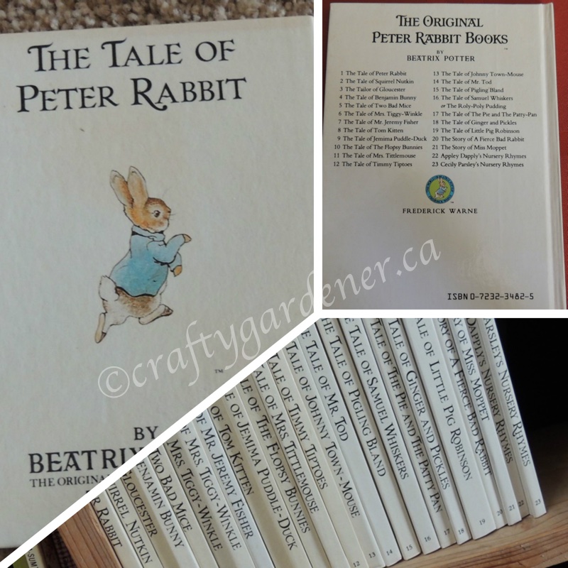 Beatrix Potter books at craftygardener.ca