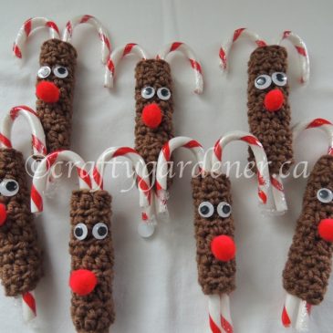 Crochet:  Candy Cane Reindeer