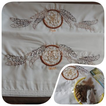 Stitching: Embroidered Pillow Cases