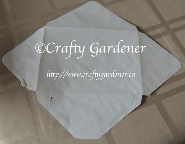 making festive envelopes at craftygardener.ca
