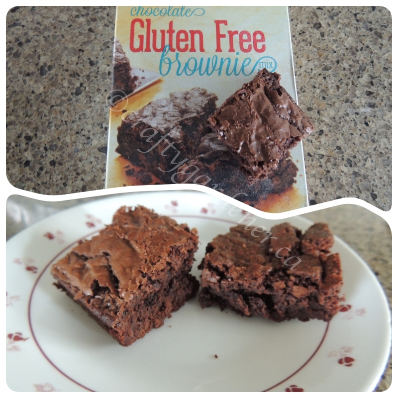 making gluten free brownies at craftygardener.ca