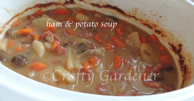 ham & potato soup recipe at craftygardener.ca