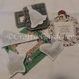 making festive teabags at craftygardener.ca