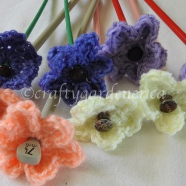 Knitting Needle Flowers