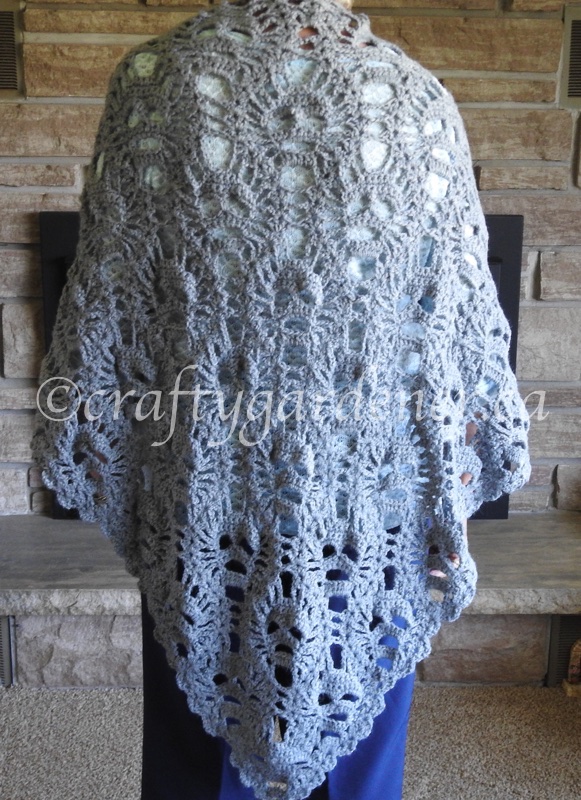 Lost Souls crochet shawl at craftygardener.ca