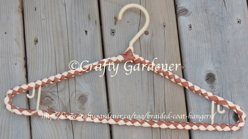 braided coat hangers at craftygardener.ca