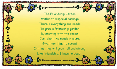Seed Label Printable Friendship Garden