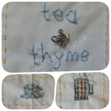Embroidery: Quaran’tea’n Sewing