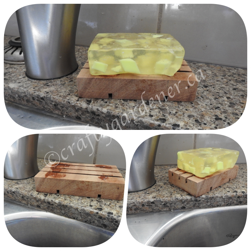 making a soap holder at craftygardener.ca