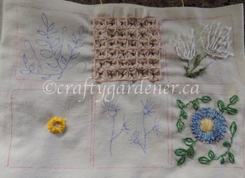 stitch doodling at craftygardener.ca