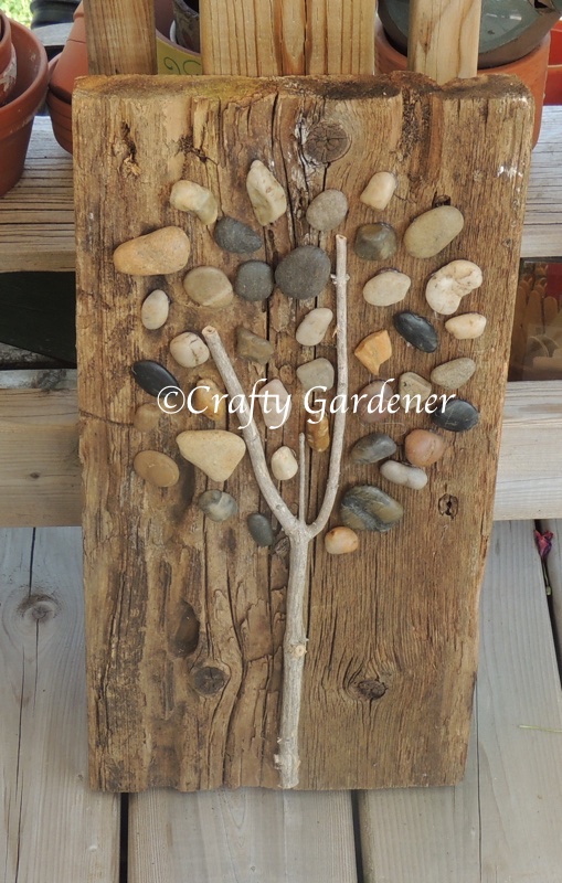 making a stone tree at craftygardener.ca