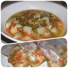 homemade turkey soup at craftygardener.ca