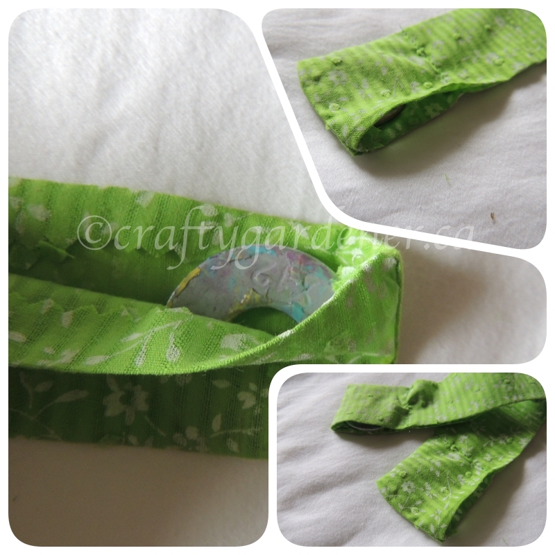 how to make a weighted bookmark at craftygardener.ca