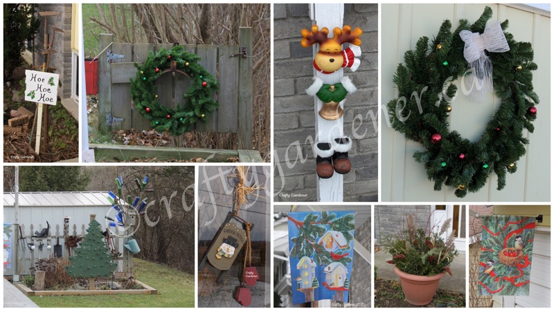 Christmas decorations at craftygardener.ca